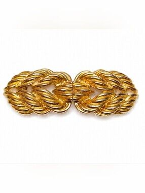 Vintage Gay Boyer Chunky Gold-Tone Belt Buckle